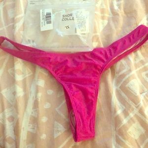 Pink Brazilian Bikini Bottoms